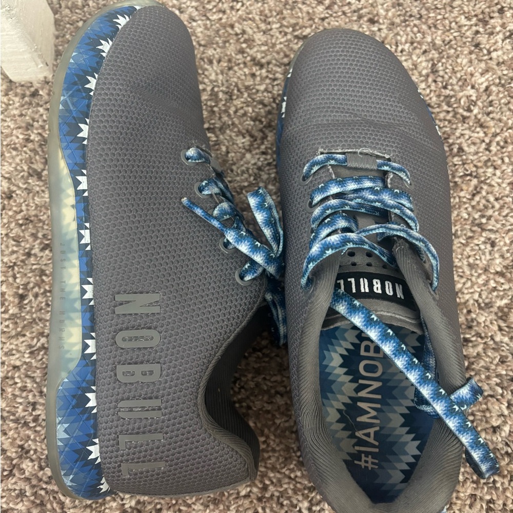 NOBULL Charcoal and Navy Aztec Training Sneakers size 9